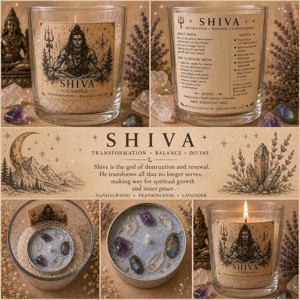 Shiva Tea Light Candle Set